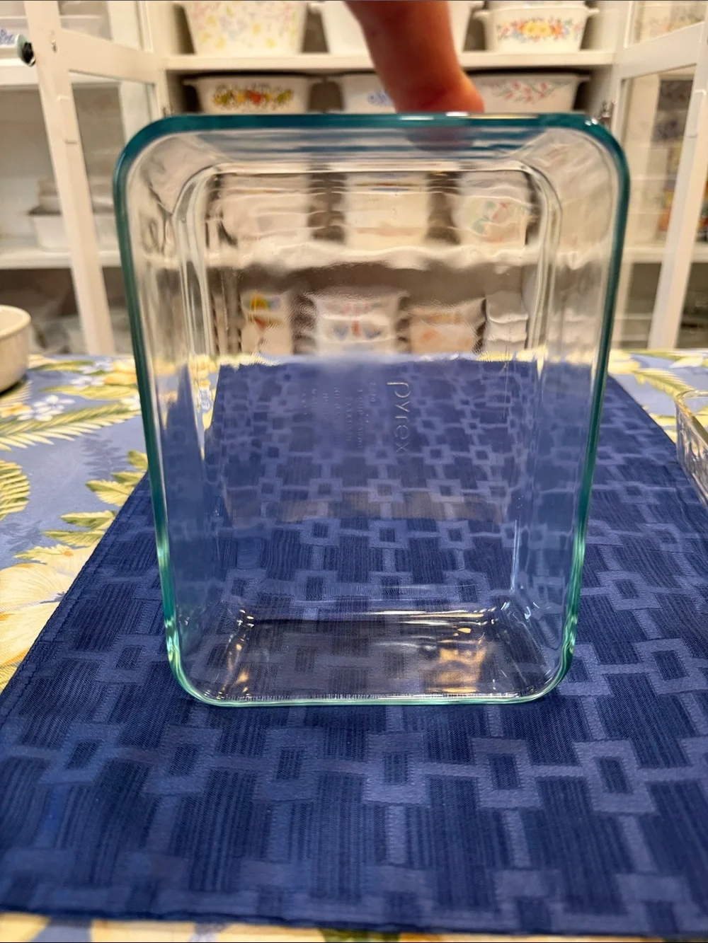 Pyrex Clear and Light Green Rectangular Glass Baking Dishes set of two 3 cup